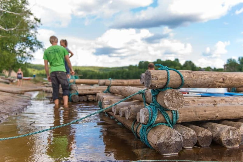 Värmland: 2-days Timber Rafting on the Klarälven River - Accommodation at Klarälvens Camping — Comfort After Adventure