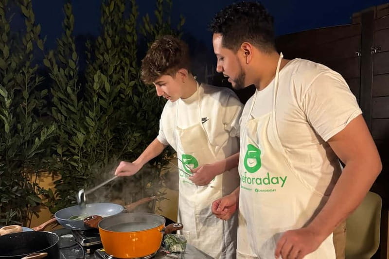 Vatican Pasta Class with 4 glasses of wine in a cozy Rooftop - Key points / Takeaways