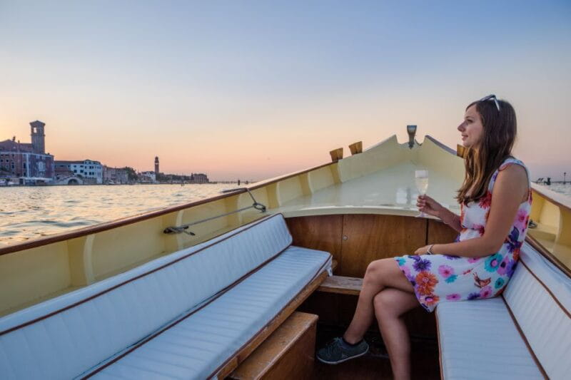 Venice: Sunset Cruise by Typical Venetian Boat - An Authentic Venice Waterway Experience