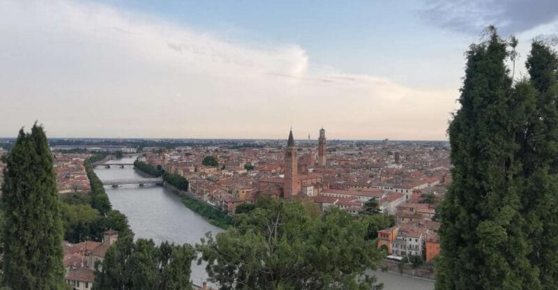 Verona: Night Walking Tour - The Panoramic Viewpoint at Castel San Pietro