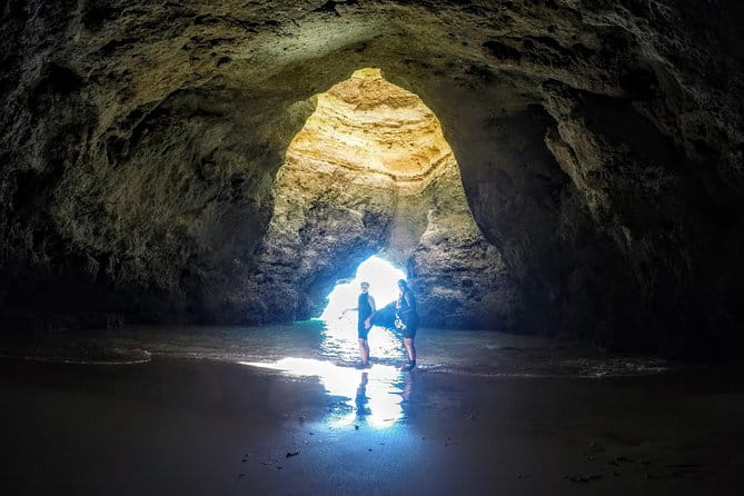 Visit Secret Caves, Hidden Beaches and Snorkel in Alvor, Portugal - Snorkeling in Sunlit Caves