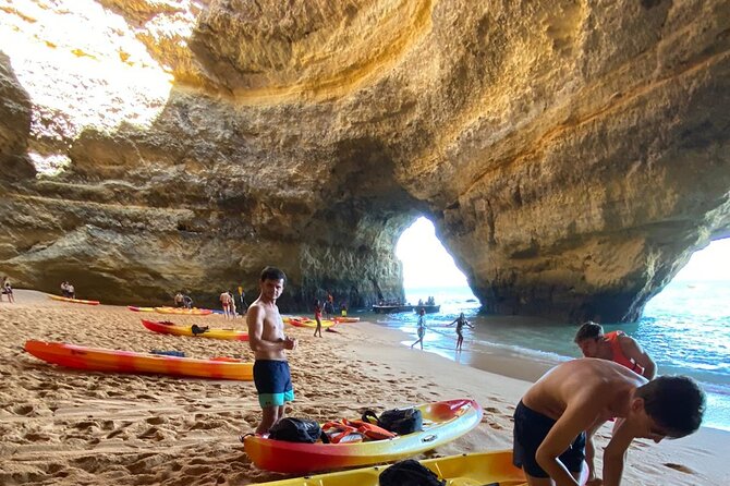 Visit the Benagil Caves on a Kayak and Marinha Beach - Guide and Pickup