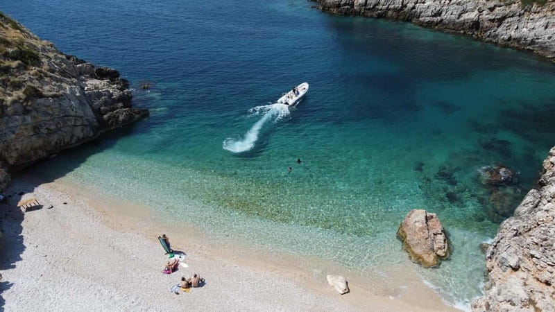 Vlore: Haxhi Ali Cave and Dafina Cave Speedboat Tour - Exploring the Mountain and Military History at Bristan Bay