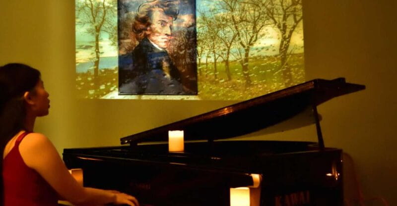 Warsaw Concert: Chopin  Painted by Candlelights with Wine - Entering the World of Chopin in Warsaw’s Living Room
