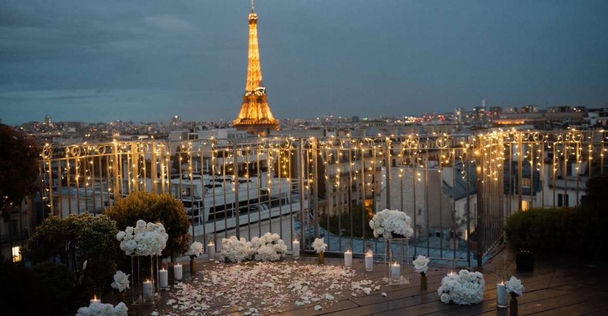 Wedding Proposal on a Parisian Rooftop With 360° View - Rooftop Location