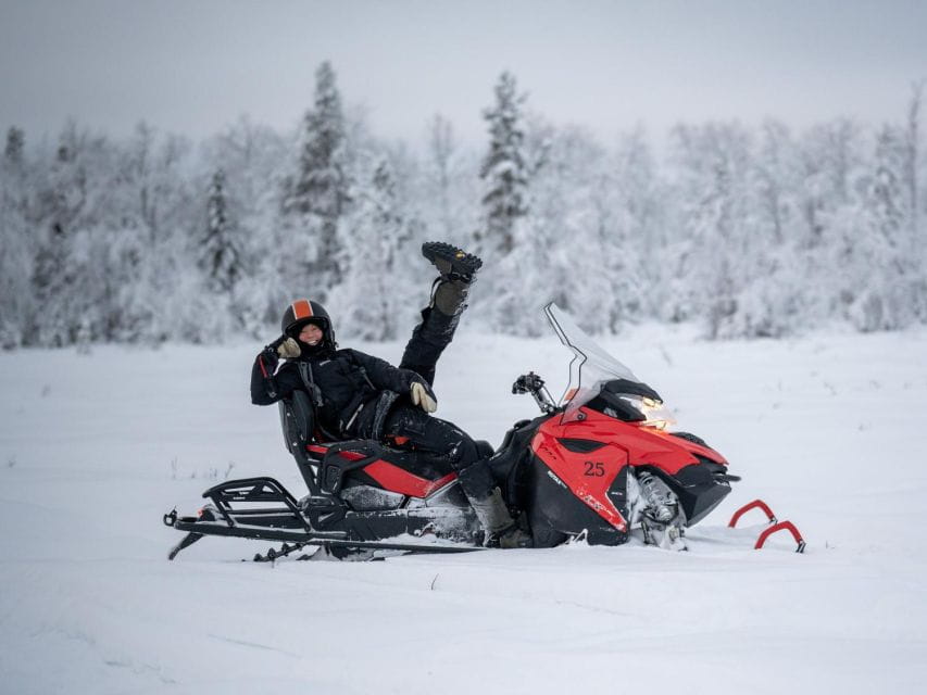Wilderness Tour With Snowmobile & Ice Fishing - Itinerary Highlights