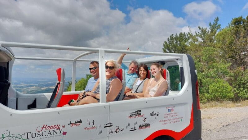 Wine Tour in Open Top Van - First Winery Visit: Authentic Chianti Wines