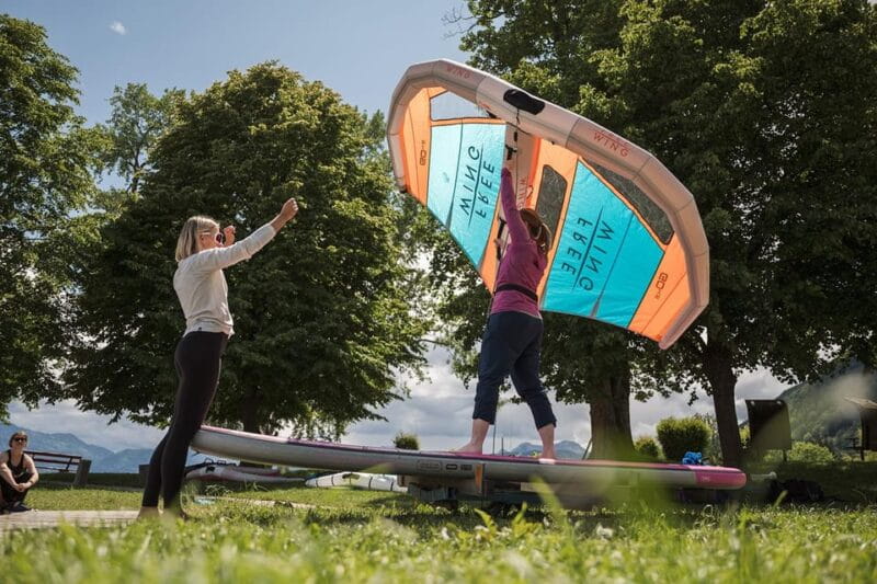 Wingsurf beginner lessons on SUP - An Introduction to Wingsurfing on a SUP: What to Expect