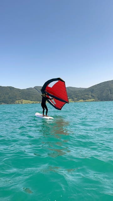 Wingsurf beginner lessons on SUP - The Location: Why Lake Mondsee Is Perfect for Beginners