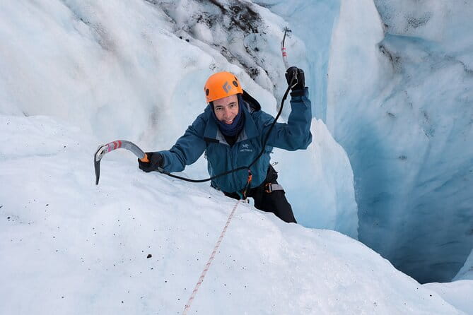 Winter Ice Cave + Climbing Private Photoshoot - 20 Shot Package - Entering Iceland’s Ice Wonderland