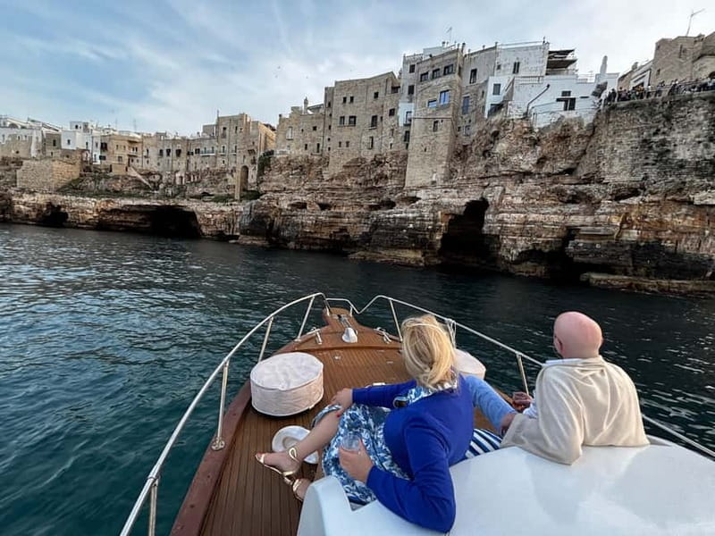 Wooden Gozzo Tour with Aperitif Towards the Beautiful Coast of Polignano - A Scenic Sail Along the Polignano a Mare Coast on a Classic Wooden Gozzo