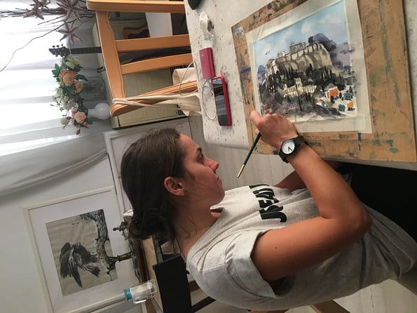 workshop for painting acropolis/landscape with local artist - Key Points / Takeaways