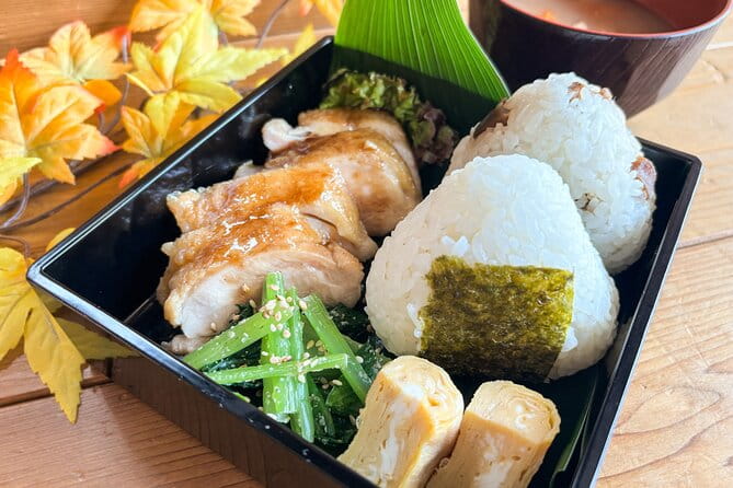 World Famous Dish Teriyaki Chicken Bento With Onigiri - Cooking Experience in Tokyo